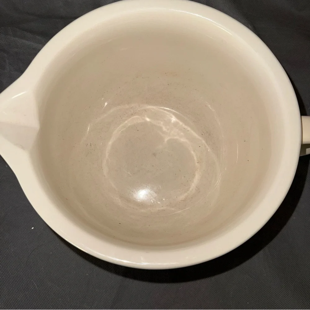 Williams Sonoma Large Embossed Handled Pitcher Bowl